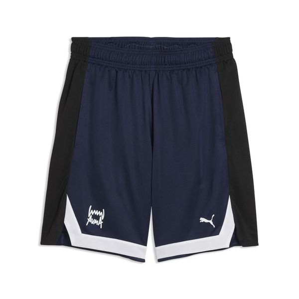 Męskie szorty koszykarskie Fundamentals Mesh 8" PUMA. Niebieskie szorty męskie Puma, na jesień, bez wzorów, z materiału. Za 129.00 zł.