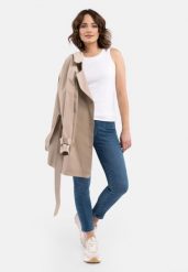 Jeansy Slim Fit, długość 7/8, D-MERCY 15. Niebieskie jeansy damskie Volcano. Za 169.99 zł.
