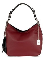 Anna Morellini Skórzana torebka "Fiorella" w kolorze bordowo-czarnym - 30 x 27 x 9 cm rozmiar: onesize. Czarne torebki klasyczne damskie Anna Morellini, bez wzorów, z materiału, bez dodatków. Za 308.91 zł.