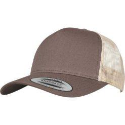 Czapka Flexfit 5-panel retro 2-tone. Brązowe czapki męskie FLEXFIT, bez wzorów, retro. Za 87.50 zł.