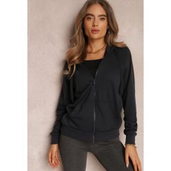 Granatowa Bluza Rhodothee. Niebieskie bluzy bez kaptura damskie Renee, l, z dzianiny. Za 44.99 zł.