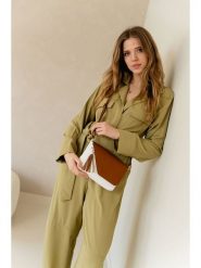 Anna Morellini Skórzana torebka "Lola" w kolorze jasnobrązowo-białym - 24 x 18 x 6 cm rozmiar: onesize. Brązowe torebki klasyczne damskie Anna Morellini, bez wzorów, z materiału, bez dodatków. Za 195.99 zł.