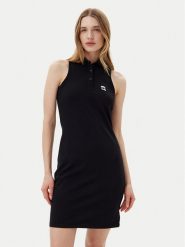 KARL LAGERFELD Sukienka codzienna A2W13041 Czarny Slim Fit. Czarne sukienki damskie Karl Lagerfeld, na co dzień, m, bez wzorów, z bawełny, bez kołnierzyka, bez ramiączek, proste. Za 499.99 zł.