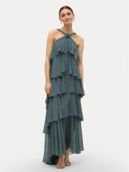 Vero Moda Sukienka wieczorowa Felicia 10295237 Zielony Slim Fit. Zielone sukienki damskie Vero Moda, l, bez wzorów, z syntetyku, wizytowe, bez kołnierzyka, bez ramiączek. Za 249.99 zł.