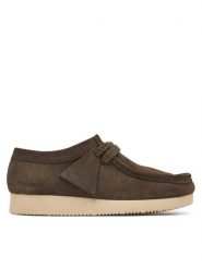 Clarks Półbuty Wallabee Lite. 26329403 Zielony. Zielone półbuty damskie Clarks, bez wzorów, ze skóry, bez obcasa, na płaskiej podeszwie. Za 429.99 zł.