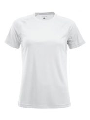 Clique Premium Active-T Women sportowa koszulka z poliestru. Białe topy sportowe damskie CLIQUE, m, bez wzorów, z poliesteru, bez ramiączek. Za 126.84 zł.