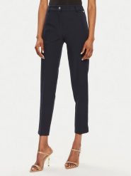 Maryley Spodnie materiałowe 24EB52Z/M23/43BL Granatowy Regular Fit. Niebieskie spodnie materiałowe damskie Maryley, bez wzorów, z materiału. Za 119.99 zł.