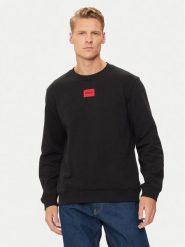 Hugo Bluza Diragol212 50447964 Czarny Regular Fit. Czarne bluzy bez kaptura męskie Hugo, m, z bawełny. Za 239.99 zł.