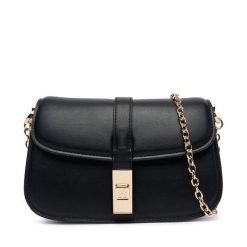 Torebka Tommy Hilfiger. Czarne torebki klasyczne damskie Tommy Hilfiger, bez wzorów, wizytowe, bez kołnierzyka, bez ramiączek. Za 529.99 zł.