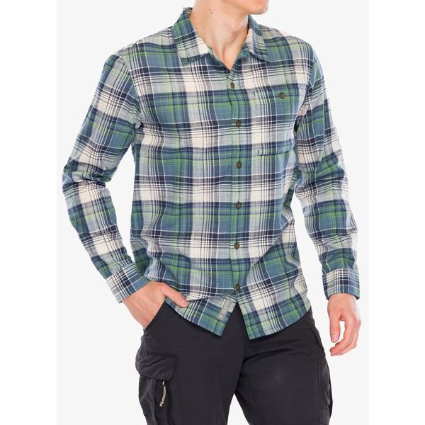 Koszula turystyczna męska Royal Robbins Redwood Plaid L/S. Niebieskie koszule męskie ROYAL ROBBINS, l, bez wzorów, bez kołnierzyka, bez ramiączek. Za 266.99 zł.