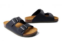 DR. BRINKMANN 600138-01 schwarz, klapki męskie. Czarne klapki i japonki męskie Dr. Brinkmann, ze skóry. Za 219.90 zł.