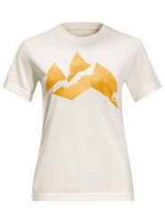 Jack Wolfskin Koszulka "Nature mountain" w kolorze białym rozmiar: XS. Białe t-shirty damskie Jack Wolfskin, xs, bez wzorów, bez kołnierzyka. Za 96.14 zł.
