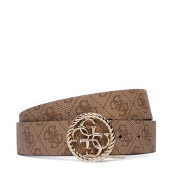 Pasek Damski Guess. Brązowe paski damskie Guess, z aplikacjami. Za 234.99 zł.