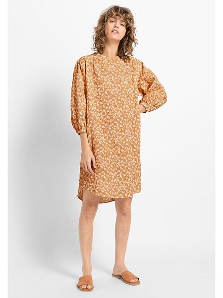 Hessnatur Sukienka w kolorze pomarańczowym rozmiar: 44. Pomarańczowe sukienki damskie Hessnatur, bez wzorów, z bawełny, bez kołnierzyka, bez ramiączek, mini. Za 139.54 zł.