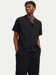 Jack & Jones Koszula Luke 12255781 Czarny Relaxed Fit. Czarne koszule męskie Jack & Jones, l, bez wzorów, z bawełny, bez kołnierzyka, bez ramiączek. Za 89.99 zł.