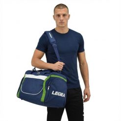 Torba sportowa MODENA NEW. Niebieskie torby męskie na ramię Legea, bez wzorów, na ramię. Za 67.90 zł.