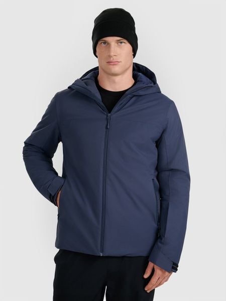 4F Kurtka narciarska membrana 5000 męska - granatowa S. Niebieskie kurtki męskie 4f, m, bez wzorów, bez kaptura, narciarskie. W wyprzedaży za 199.99 zł.