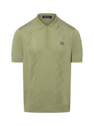 Fred Perry koszulka polo Mężczyźni Bawełna zielony, S. Zielone koszulki polo męskie Fred Perry, m, bez wzorów, z bawełny, bez ramiączek. Za 549.95 zł.
