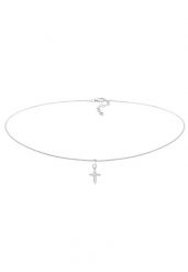 Elli Damski choker Cross Religion z kryształkami cyrkonii ze srebra 925 Sterling Silver Naszyjniki 1 ct. Szare naszyjniki damskie Elli, srebrne. Za 248.99 zł.