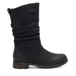 Botki Clara Barson. Czarne botki damskie Clara Barson, bez obcasa, na płaskiej podeszwie, bez zapięcia. Za 169.99 zł.