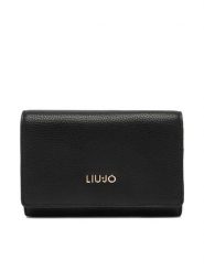Liu Jo Portfel AF6172 E1019 Czarny. Czarne portfele damskie Liu Jo, bez wzorów, ze skóry. Za 299.99 zł.