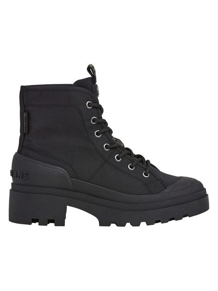 Pepe Jeans FOOTWEAR Botki w kolorze czarnym rozmiar: 40. Czarne botki damskie Pepe Jeans FOOTWEAR, z jeansu, bez obcasa, bez zapięcia. Za 199.49 zł.