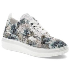 Białe Stylowe Półbuty Artiker Modne Obuwie Damskie. Białe półbuty damskie Artiker, bez wzorów, z materiału, eleganckie, bez obcasa. Za 129.00 zł.