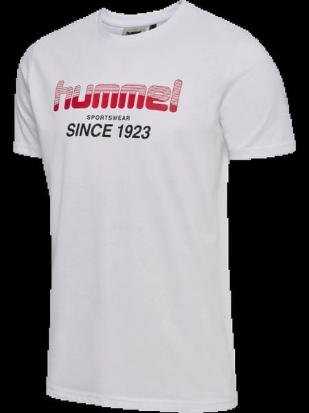 Hummel hmlPULSE GRAPHIC T-SHIRT S/S z bawełny ekologicznej i poliestru z. Białe t-shirty męskie HUMMEL, s, bez wzorów, z bawełny, bez kołnierzyka. Za 115.50 zł.