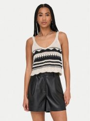 ONLY Top Merida 15344404 Czarny Regular Fit. Czarne topy damskie Only, xs, bez wzorów, z syntetyku, bez kołnierzyka. Za 69.99 zł.