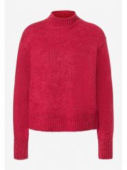 More & More Sweter w kolorze czerwonym rozmiar: 36. Czerwone golfy damskie MORE & MORE, bez wzorów, ze splotem, bez ramiączek. Za 149.31 zł.