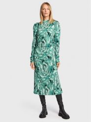 Gestuz Sukienka koktajlowa Ravagz 10906551 Zielony Slim Fit. Zielone sukienki damskie Gestuz, bez wzorów, z wiskozy, wizytowe, bez kołnierzyka, bez ramiączek. Za 529.99 zł.
