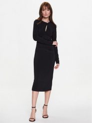 Pinko Sukienka koktajlowa 100111 A0GM Czarny Regular Fit. Czarne sukienki damskie Pinko, bez wzorów, z syntetyku, wizytowe, bez kołnierzyka, bez ramiączek. Za 1,689.00 zł.