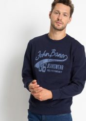 Bluza (2 szt.). Niebieskie bluzy bez kaptura męskie bonprix, l. Za 159.99 zł.