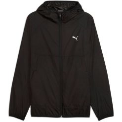Kurtka sportowa Puma Packlite Windbreaker. Czarne kurtki treningowe męskie Puma, bez wzorów, trekkingowe. Za 390.00 zł.