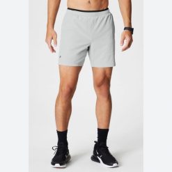 Krótki podwójny Fabletics The Fundamental II 5". Szare szorty męskie FABLETICS, na fitness i siłownię. Za 278.30 zł.