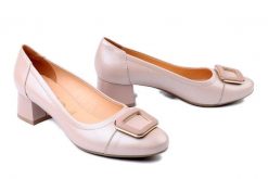 BIOECO BY ARKA 1100 2471+1315 beż, czółenka damskie. Brązowe czółenka damskie Bioeco by Arka, bez wzorów, ze skóry, bez obcasa, na obcasie. Za 409.90 zł.