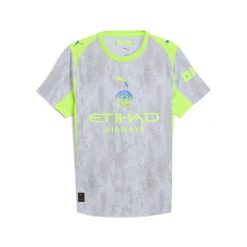 Męska autentyczna trzecia koszulka Manchester City 25/26 PUMA. Niebieskie t-shirty sportowe męskie Puma, m, bez ramiączek, do piłki nożnej. Za 659.00 zł.