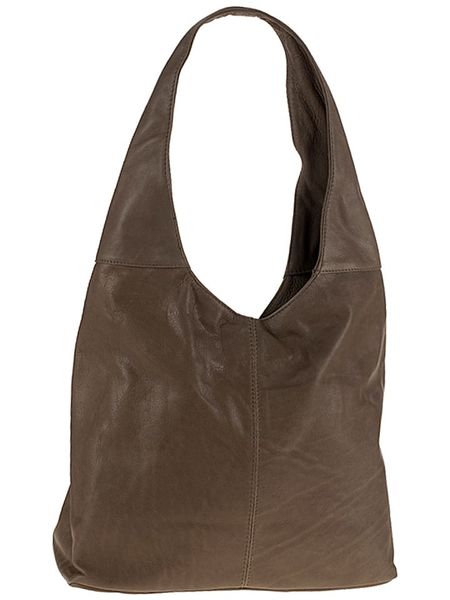 ORE10 Skórzana torebka "Vercelli" w kolorze szarobrązowym - 40 x 30 x 14 cm rozmiar: onesize. Brązowe torebki klasyczne damskie ORE10, bez wzorów, z materiału, bez dodatków. Za 260.99 zł.