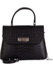 Mia Tomazzi Skórzana torebka "Tintoretto" w kolorze czarnym - 28 x 20 x 12 cm rozmiar: onesize. Czarne torebki klasyczne damskie Mia Tomazzi, bez wzorów, z materiału, bez dodatków. Za 304.99 zł.