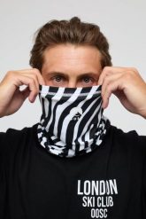 OOSC Komin - Hotel California Zebra Print. Białe szaliki i kominy damskie OOSC, na zimę, bez wzorów, z elastanu. Za 98.99 zł.