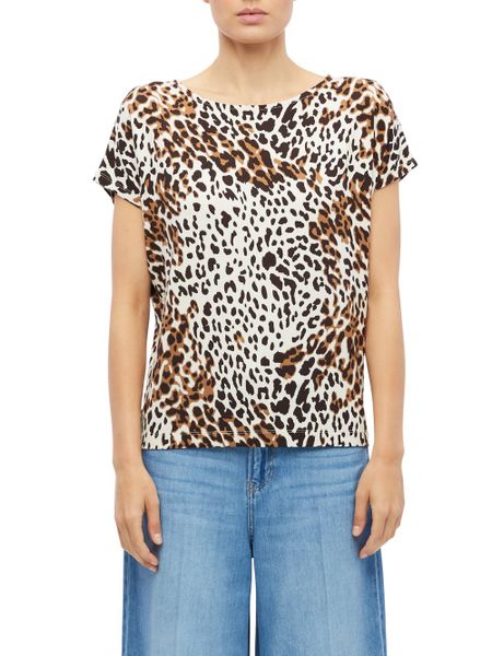 S.Oliver Koszulka Kobiety wiskoza beżowy|brązowy|czarny, 46. Brązowe t-shirty damskie S.Oliver, s, bez wzorów, z wiskozy, bez kołnierzyka. Za 109.95 zł.