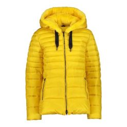 Damska kurtka z kapturem CMP. Żółte kurtki damskie CMP, na zimę, bez wzorów, z puchu, z kapturem. Za 512.80 zł.