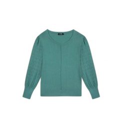 Sweter damski TBS Emana. Zielone swetry klasyczne damskie Tbs, s, z dzianiny, bez kołnierzyka. Za 327.50 zł.