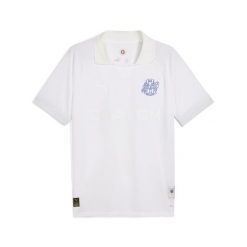 Męska koszulka Olympique Marsylia 125th Anniversary PUMA White. Białe t-shirty sportowe męskie Puma, m, bez ramiączek, do piłki nożnej. Za 920.00 zł.