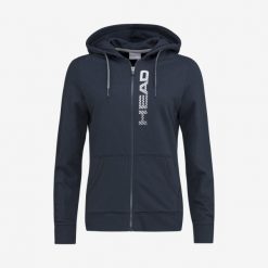 Bluza z kapturem damska Club Greta. Niebieskie bluzy i bluzki niemowlęce HEAD, bez wzorów, z bawełny, bez ramiączek, z kapturem. W wyprzedaży za 203.00 zł.