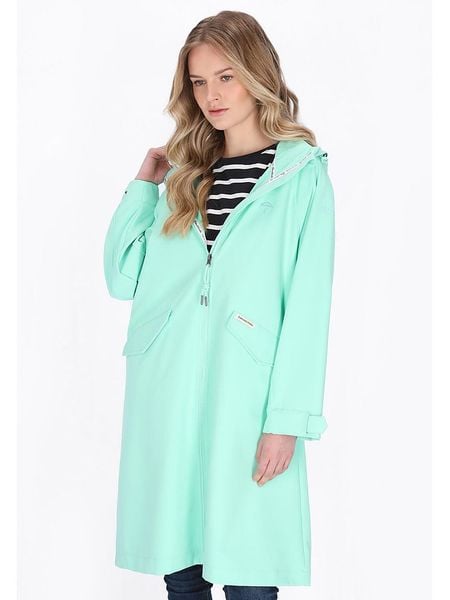 Schmuddelwedda Płaszcz softshellowy w kolorze miętowym rozmiar: XXL. Zielone płaszcze damskie Schmuddelwedda, xxl, bez wzorów, sportowe. Za 260.99 zł.