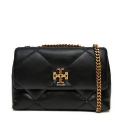 Torebka Tory Burch. Czarne torebki klasyczne damskie Tory Burch, bez wzorów, wizytowe, bez kołnierzyka, bez ramiączek. Za 2,929.00 zł.