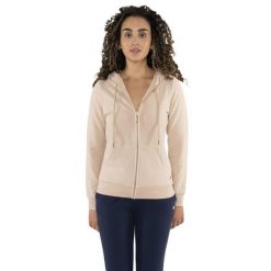 Bluza miękka z kaptur na co dzień na siłownię. Brązowe bluzy z kapturem damskie LEONE 1947 APPAREL, z bawełny. W wyprzedaży za 134.57 zł.