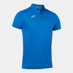 Koszulka polo do tenisa męska Joma Hobby. Niebieskie koszulki polo męskie Joma, m, bez wzorów, z materiału, bez ramiączek. Za 161.00 zł.