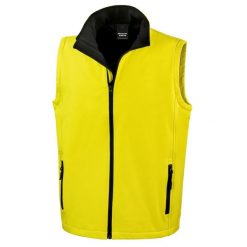 Ocieplana Męska Softshell Printable. Niebieskie kurtki softshell damskie RESULT, l, bez wzorów, z materiału, bez kaptura. Za 100.99 zł.